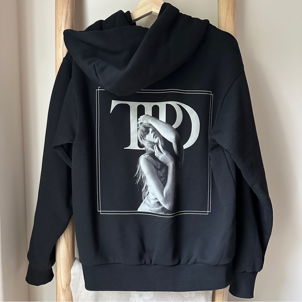 Taylor Swift The Tortured Poets Department TTPD Black Hoodie - Small - New